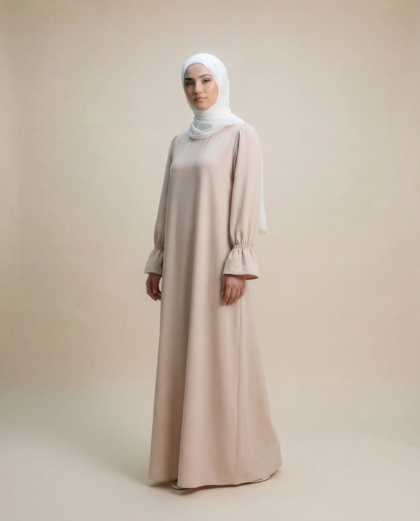 Noor Falak abaya - beige