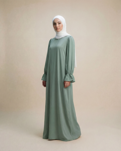 Noor Falak abaya - Sage green