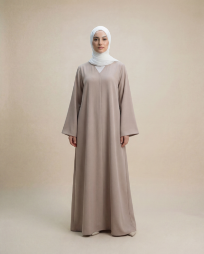 Noor Qamar abaya - Sandstone beige