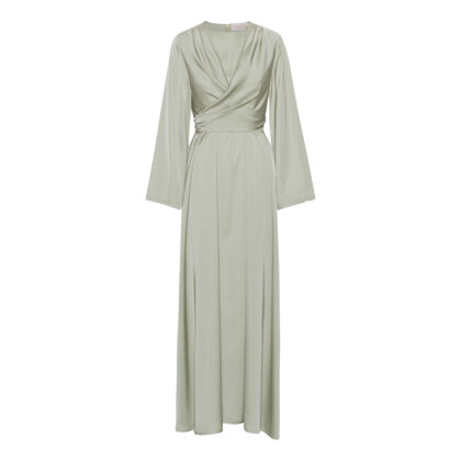 Sada Satin Maxi Dress - Sage green
