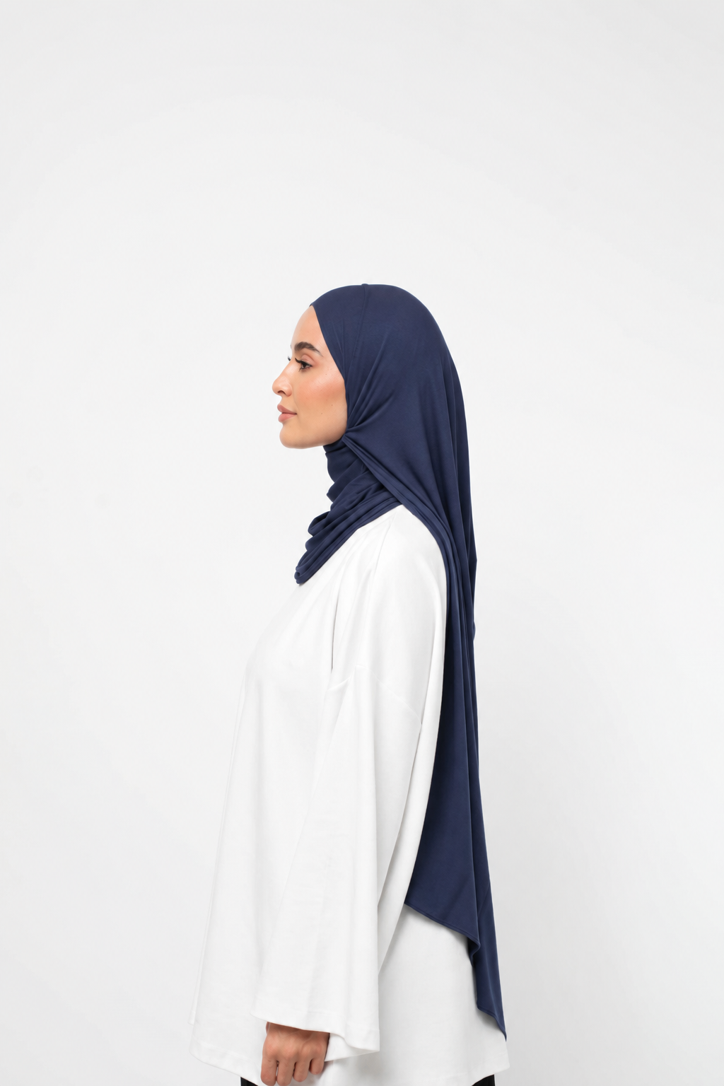Bamboo hijab - marineblå